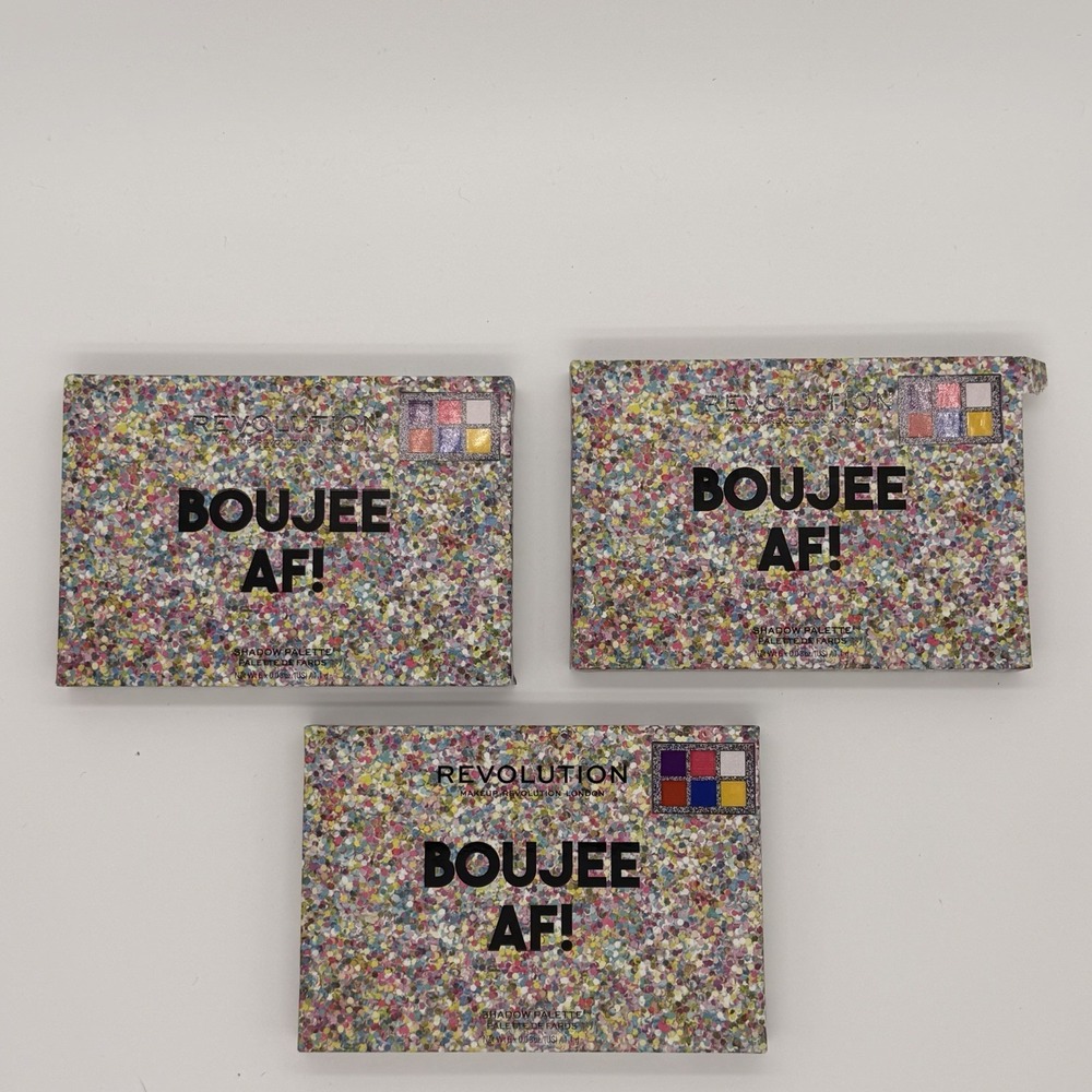 Revolution Eye Shadow - Power Shadow Palette - Boujee AF 3 Pack Brand New Sealed